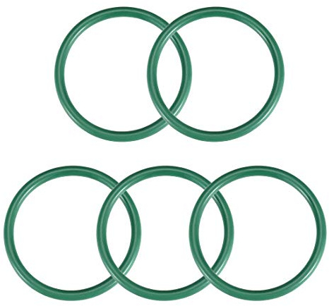 sourcing map 10 Dichtungsringe 9,5x6,5x1,5mm FKM O Ring Fluor Gummi Öl Säure Temperaturbeständigkeit Unterlegscheiben für Industerie Maschinen Auto Reparatur Pneumatik, Braun