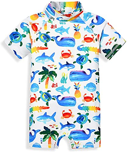Traje De Baño De Una Pieza con Cremallera para Bebés/Niños Pequeños Y Niños Traje De Baño con Protección Solar UPF 50+ Trajes De Neopreno De Surf