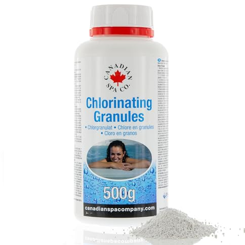 CANADIAN SPA CO. Chlor Granulat 500 g, schnell löslich, gegen Bakterien, Trübungen und Verunreinigungen, Poolpflege