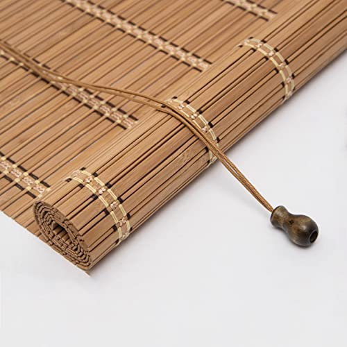 Duchunsheng Persianas De Bambú - Cortina De Madera Estor Enrollable - Persiana Enrollable, Decoración De Ventanas, Personalizable, Durable, Proteccion Solar, Larga Vida, Pantalla De Privacidad