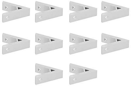 45° Angle Corner, 10Pcs Aluminium Angle Corner Metal Corner Bracket Industrial Profile Connector Accessories Angle Clamps (2020-45 degrees)