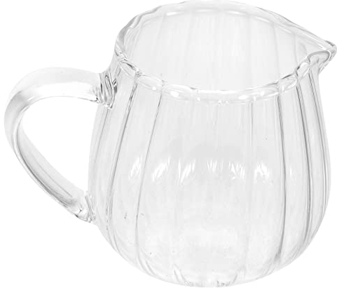 UPKOCH Mini Jarra De Leche De Vidrio 100Ml Con Boquilla Para Café Crema Salsa Y Azúcar Versátil Fácil De Limpiar Para Hogar Restaurante Y Fiesta