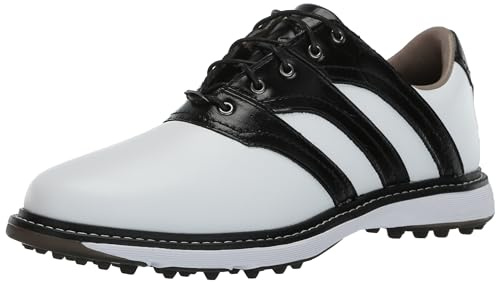 adidas herr MC Z-Traxion Spikeless golfskor, Fotkläder vit kärna svart järn metallic, 42 EU