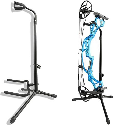 limaity Archery Bow Stands for Compound Bow,Ground Stake Bow Holder,Bow Display Stands,Easy to Carry Foldable