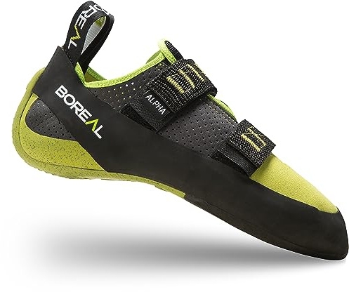 Boreal Zapato de escalada Alpha nuevo para hombres para cursos de escalada, entrenamiento en interiores y exteriores, y rutas largas (Gris, Sistema de tallas de calzado del Reino Unido, Adulto, Hombre