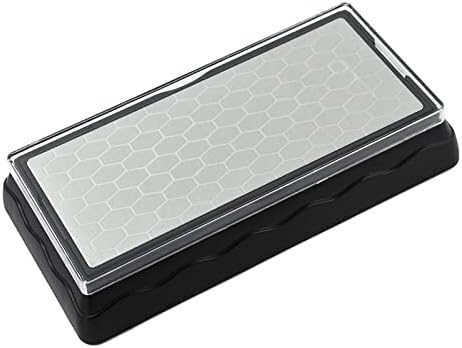 Afilador de cuchillos, Afiladores de cuchillos de doble cara Piedra de afilar profesional Placa de diamante Conveniente for cuchillos de cocina Herramienta cortadora de piedra de afilar ( Color : 600-