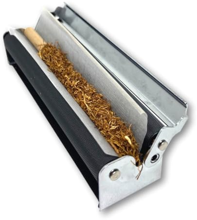 EKNA Joint Roller - Drehmaschine Joint aus Metall 110mm Drehmaschine Longpapes - Cigarette Machine - Joint Drehmaschine mit Anleitung - Als Unterstützung beim Drehen - Nicht konisch!