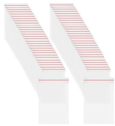 500 Pezzi Bustine Trasparenti Richiudibili, Sacchetto Sigillati di Plastica Con Chiusura Buste Plastica Richiudibili Con A Zip Riutilizzabile Sacchetto per Cucina Cibi Secchi Dolci 4 cm x 6 cm