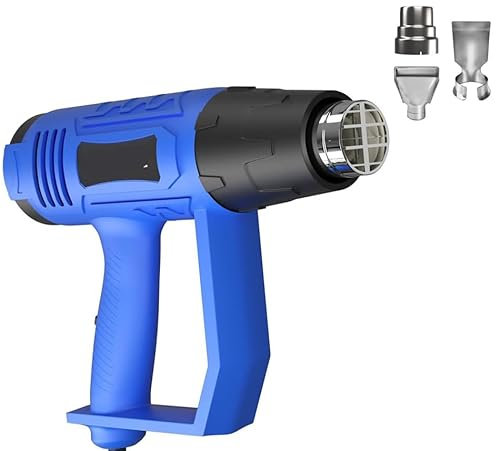 Heat Gun Hot Air Gun Heat Gun for Crafts Heat and Airflow Setting 300℃~600℃ and Overload Protection Heat Gun Tool Kit for Crafts, Shrink, Wrapping