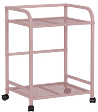 Tornstativ, 2-våningshållare, stativvagn, golvstativ under skrivbordet, med låsbara länkhjul for spelbord datortillbehör(Color1)