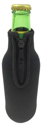 VNSMM Drinks Cooler 330ML Beverage Insulated Bar Neoprene Wine-bottle Bag Bottle Coolers Protective Cover Outdoor Wine Cooler(2in Black)
