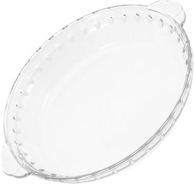 BEBEMOKO Microwave Glass Lid for Food Cover Heat Resistant for Restaurant Serving Plates and Kitchen Use Glass Microwave Food Cover