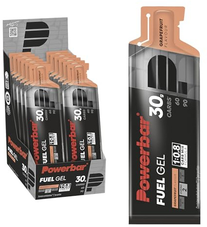 Powerbar - Black Line - Fuel 30 Gel - Grapefruit - 12x50ml - Gel énergétique riche en glucides - Sans caféine
