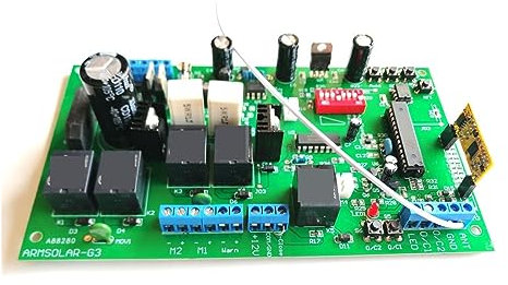 Motore per cancello scorrevole, operatore per cancello automatico a battente da 150 kg, scheda di circuito, controller elettronico per sistema di controllo doppio accesso per apricancello a 12 V CC