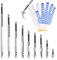 Juego de 9 Brocas Magnéticas para Taladro Atornillador, Set de Brocas Imantadas para Atornillador Eléctrico, Brocas Magnéticas para Taladro Percutor, 25-150mm
