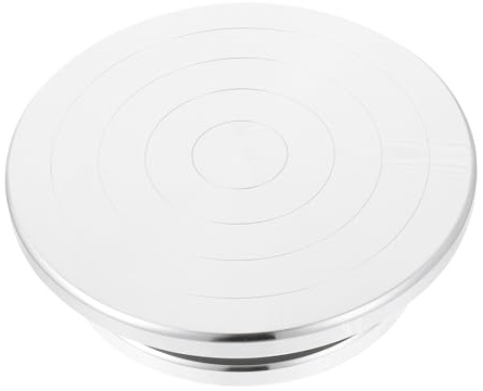 LIFKOME Piatto Rotante per Ceramica e Argilla, Ruota Manuale in Lega di Alluminio, Pratico e Comodo per Modellare e Scultura Artigianale