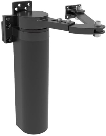 Ouvre-porte électrique robuste à montage latéral étanche en acier inoxydable noir 300 kg pour usage résidentiel et commercial léger dans les zones à fort trafic