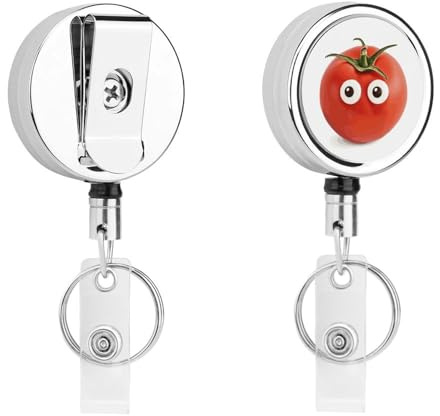 Tomatenrollenclip, Krankenschwesterrollenhalterclip, einziehbarer Ausweishalter, Rollen, Pflege, Medizin, lustig
