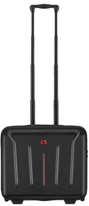 WENGER Amplix Wheeled Case, Laptop-Tasche zum Rollen, Aktenkoffer, Notebook bis 15,6 Zoll, Tablet bis 11 Zoll, 25 l, Damen/Herren, Schwarz, 653893