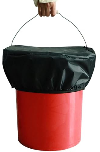 Cubierta para Cubo De Agua | Protector Elástico Impermeable | Almacenamiento con Cubierta Antipolvo En De Agua para Caballos: Centrado En La Alimentación De Caballos, Opción para Ecuestres,