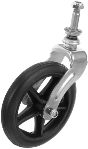 JHKNNK Roues de Fauteuil Roulant Frontales avec Fourche en Tube D'acier et Caoutchouc, Amélioration Traction et Direction Optimisée pour Utilisateurs de Fauteuil Roulant