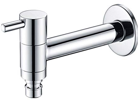 Einhebel-Wandarmatur Kaltwasser Bad Wc Waschbecken Badewanne Messing Armaturen Waschmaschine Garten Armaturen, verchromt