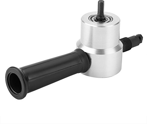 Taglio di Metallo Nibbler Cutter in Metallo Multiuso Portatile Elettrico Doppia Testa Utensile per il Taglio della Lamiera Foro per Sega per Trapano