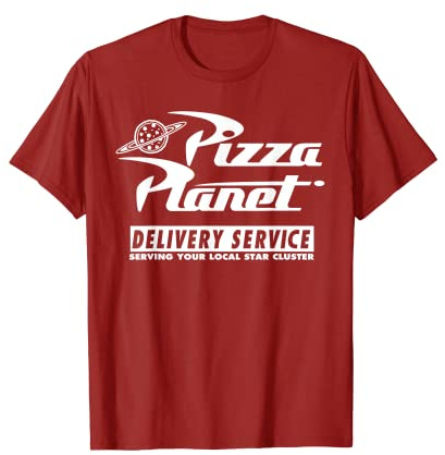 Disney Pixar Toy Story Pizza Planet Delivery Service Red T-Shirt