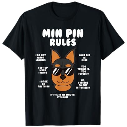 Règles du pinscher nain chien T-Shirt