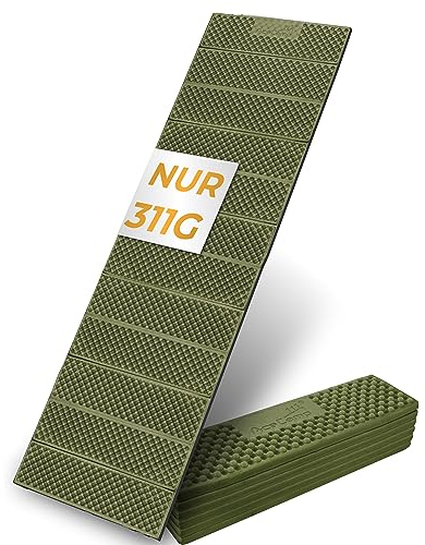 AceCamp® Faltbare Thermomatte Isomatte Outdoor Camping Ultraleicht [186x56cm - Grün] - Wasserdicht leicht & kompakt - Faltbare Yogamatte Reise - Strandmatte gepolstert faltbar - Isomatte Schaumstoff