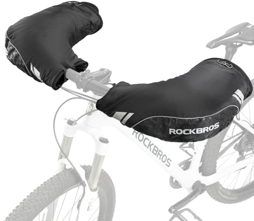 ROCKBROS Mitaines Thermiques d'hiver de vélo Coupe-Vent imperméables pour VTT, vélo électrique, Scooter (Style 3)