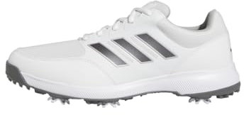 adidas Herren Tech Response 3.0 Wide Golf Shoes Golfschuhe, Cloud White/Dark Silver Metallic, 43 1/3 EU