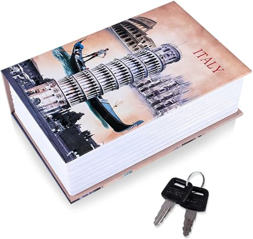 Libro Seguro Con Cerradura De Llave, Libro De Desvío De Tamaño Pequeño, Caja De Seguridad De Metal Portátil, Libro Secreto Oculto, Libro De Desvío De Diccionario, 7.09 X 4.53 X 2.17 Pulgadas(#6)