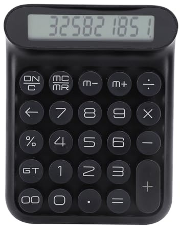VBESTLIFE Taschenrechner mit Mechanischem Schalter, 10 Ziffern, Großes LCD-Display, Taschenrechner mit Großen Tasten, Mechanischer Taschenrechner, Handrechner für das Tägliche und Einfache