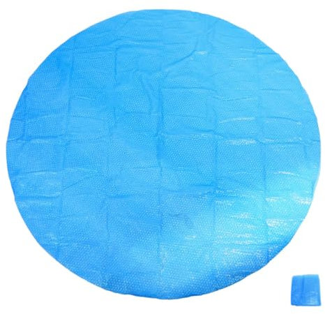 KITANDOVE Pe Pool Cover Round Swimming Pool Insulation Sun Cover Blanket and Dustproof Efficient Water Use Outdoor Use