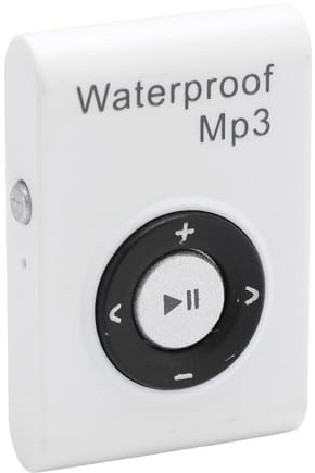 Lettore Mp3 Impermeabile per Nuoto, Lettore Musicale Mp3 Subacqueo con Cuffie Impermeabili, Memoria da 8 GB, Lettore Mp3 Sportivo Portatile per Surf Subacqueo Che Corre su Sci (BLACK) (WHITE)
