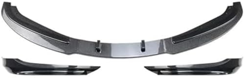 Rynplex Splitter Auto Frontstoßstange Lip Body Kit Spoiler Splitter Stoßstange Canard Lip Splitter, for BMW, 3er E90 E91 LCI Facelift 2007-2012 Lip Splitter(A Carbon Look) Autospoiler-Splitter(BLACK C