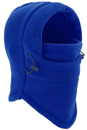 YQXCC Kids Winter Hats Balaclava Ski Mask Windproof Warm Adjustable with Fleece Lining Hat for Boys Girls Blue
