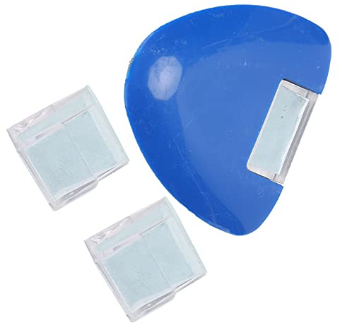 Tnfeeon Triangolo di Gesso per Marcatore per Tessuti, Gesso Professionale da Sarto con Polvere Sostitutiva per Cucito, Ideale per Abbigliamento e Lavorazione della Pelle (BLUE)