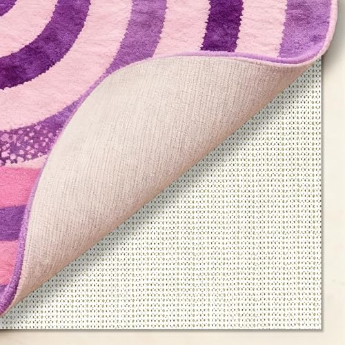 Sottotappeto Antiscivolo 50 x 250 cm Antiscivolo e Protezione Tappeto Multiuso Tagliabile per Tappeti, Moquette e Pavimenti Laminati, bianco