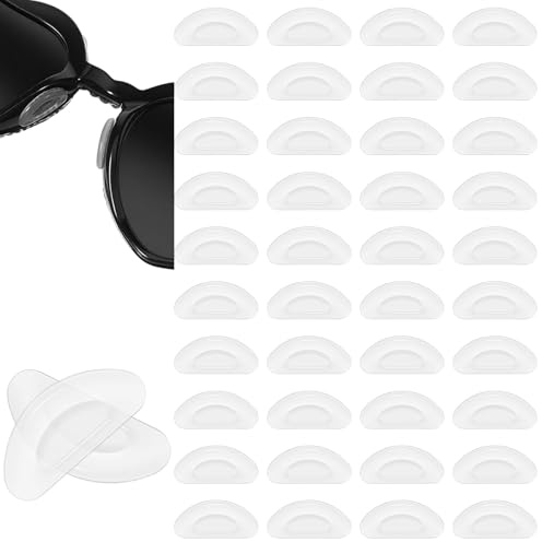 20 Paar Nasenpads Brillen,Brillen Nasenpads Adhesive Silikon Nasenpad Selbstklebend Rutschstopp Brillenpads Selbstklebend weiß für Sonnenbrillen Stopper(weiß)