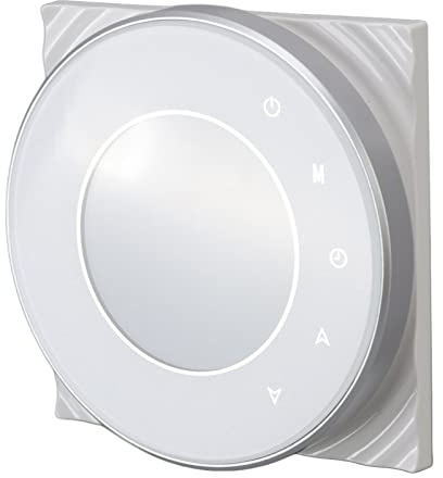 Fdit Smart WiFi Floor Heat Thermostat with High Accuracy, Voice Control for Electric Heating Systems, LCD Touch Screen for Smart Home, White Color
