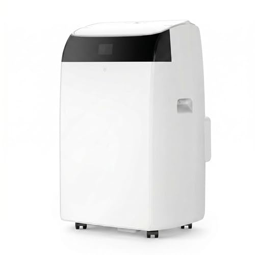Garvee Klimaanlage Mobil 12000 BTU 3,6 kW, 4-in-1 Mobile Klimaanlage mit Abluftschlauch Fernbedienung, Leise 51dB, Kühlen/Entfeuchten/Ventilator/Schlafmodus, Follow-Me, R290, für Räume bis 43-51㎡