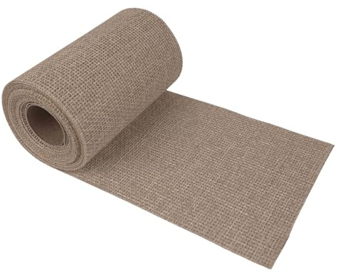 G.schmückt Tischläufer Leinenoptik, Tischband auf Rolle zuschneidbar, Festliche Tischdeko Tischdecke für Hochzeit, Kommunion & Geburtstag (Natur Beige 6m x 15cm)