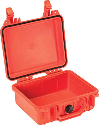 PELI Protector 1200 Extrem Robuster Koffer, IP67 Wasser- und Staubdicht, 4L Volumen, Ohne Schaum, Orange