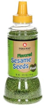 FOREWAY Flavoured Sesame Seeds – Wasabi 100g | Crunchy, Spicy Japanese-Style Topping for Sushi, Salads & Snacks | Adds Bold Heat & Nutty Flavor