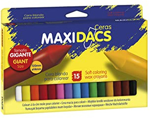 Lapices cera alpino maxidacs caja de 15 unidades colores surtidos