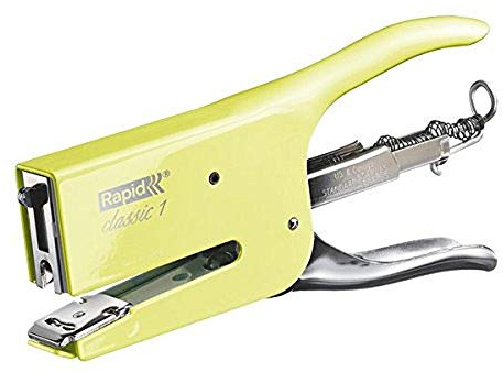 Rapid 5000494 Heftzange K1 (Metall, Heftleistung 50 Blatt, Heftklammerntyp 24) hellgelb