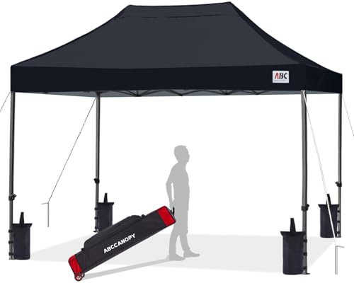 ABCCANOPY 2.5x2.5M Commercial Pop-Up Canopy Instant Shelter Carry Bag Black