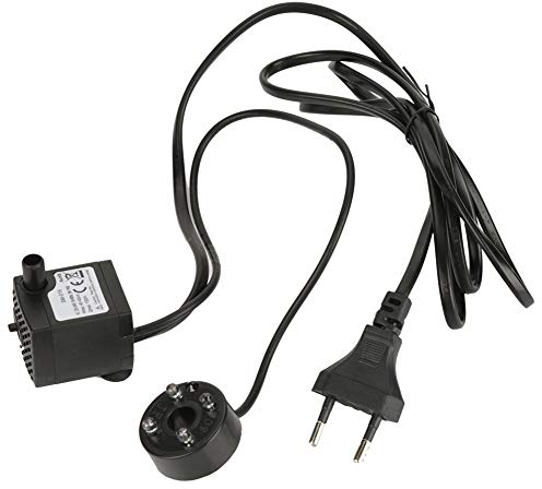 YUYTE Bomba De Agua Sumergible Ultra Silenciosa 2W con Luz LED Fuente De Tanque De Acuario con Estanque De Peces(01)